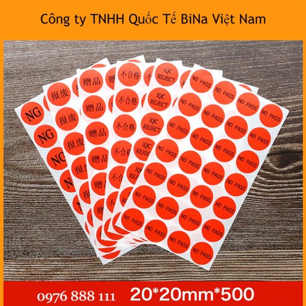 In tem lỗi dán sản phẩm