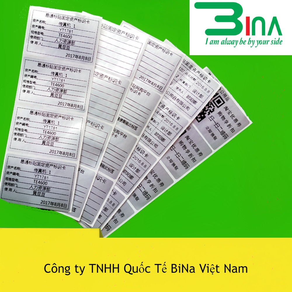 Tem nhãn chống thấm nước - chịu nước